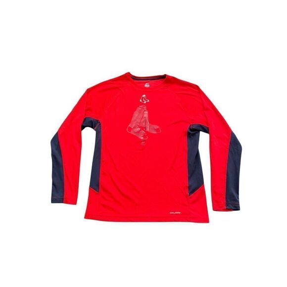 Majestic Red Sox long sleeve athletic shirt - Picture 1 of 3